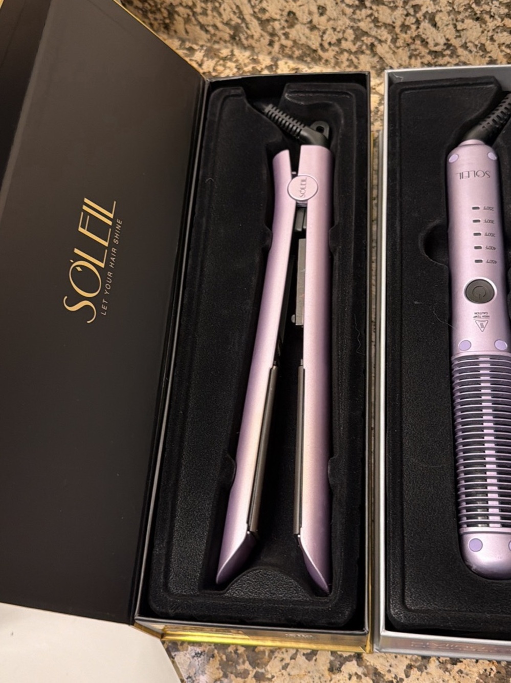 💕💕Soleil Lavender Hair Flat Iron and Heated Styling Comb 💕💕